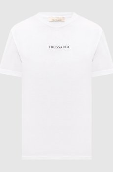 Белая футболка с принтом