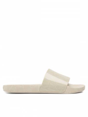 Calvin Klein Шльопанці Pool Slide Rubber HM0HM01062 Бежевий Calvin Klein Шльопанці Pool Slide Rubber HM0HM01062 Бежевий