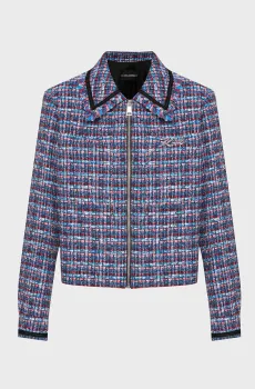 Женский твидовый жакет boucle jacket Разноцветный 40 Karl Lagerfeld 245W1403