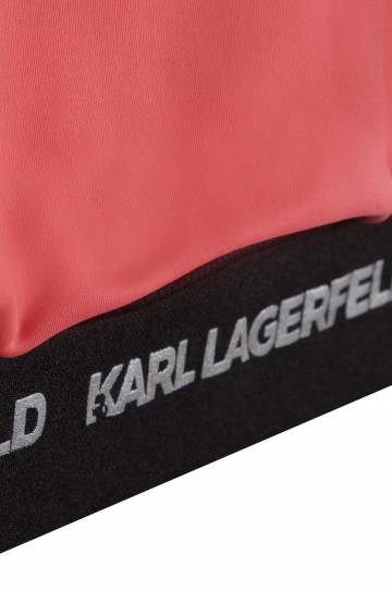Детская блузка Karl Lagerfeld цвет розовый однотонная Детская блузка Karl Lagerfeld цвет розовый однотонная