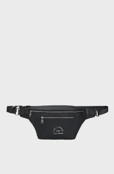 Мужская черная кожаная поясная сумка Черный ONESIZE Karl Lagerfeld 544451.815912;990
