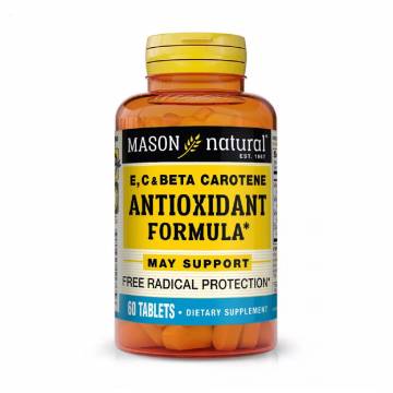 Антиоксидант Mason Natural Antioxidant Formula Vitamin E, C&Beta Carotene, 60 таблеток Антиоксидант Mason Natural Antioxidant Formula Vitamin E, C&Beta Carotene, 60 таблеток