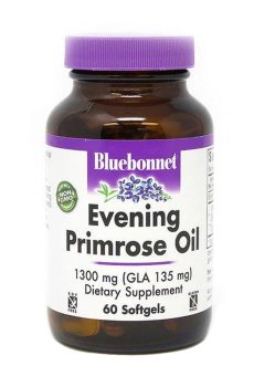 Масло примулы вечерней Bluebonnet Nutrition Evening Primrose Oil 1300 мг, 60 капсул