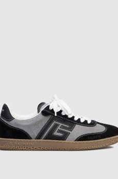 Серые замшевые кроссовки Swan