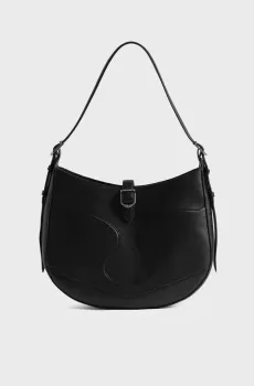 Женская черная кожаная сумка Moonrise Черный ONESIZE ZADIG&VOLTAIRE LWBA04005_BLACK