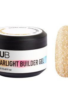 Моделирующий гель для ногтей NUB Starlight Builder Gel со светоотражающим эффектом, 03, 12 мл