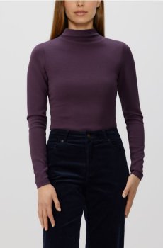 Reserved - Боді з високим вмістом модалу - темно-фіолетовий - ZH838-49X