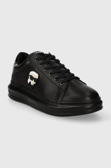 Кожаные кроссовки Karl Lagerfeld KAPRI MENS цвет чёрный KL52530N Кожаные кроссовки Karl Lagerfeld KAPRI MENS цвет чёрный KL52530N
