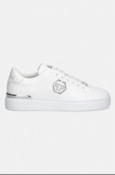 Кожаные кроссовки Philipp Plein Leather Lo-Top Hexagon