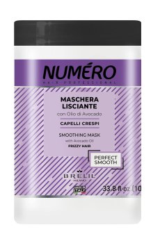 Маска Brelil Numero Smoothing Mask для разглаживания волос, масло авокадо, 1 л