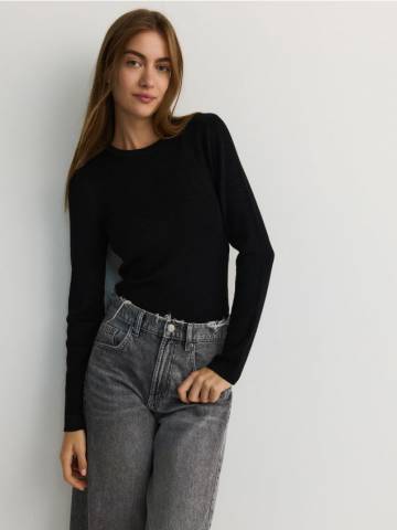 Reserved - LADIES` BLOUSE - чорний - 290BX-99L Reserved - LADIES` BLOUSE - чорний - 290BX-99L