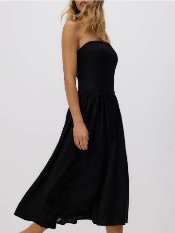 Reserved - LADIES` DRESS - чорний - XV459-99X