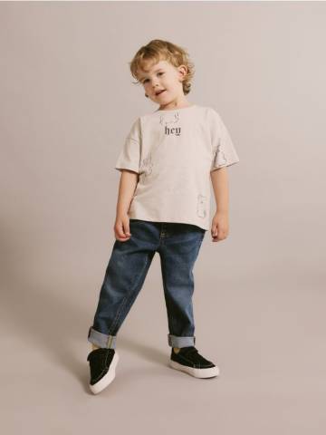 Reserved - Брюки carrot fit - синій - 383BF-55J Reserved - Брюки carrot fit - синій - 383BF-55J