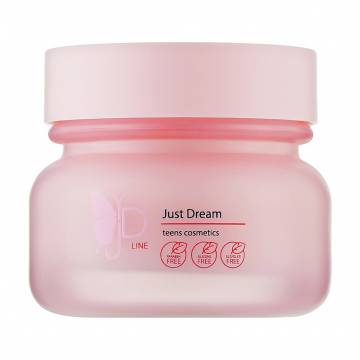 Ночной крем для лица JD Line Just Dream Teens Cosmetics Prime Roze Cream с церамидами, 50 мл