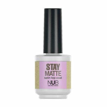 Матовый закрепитель для лака NUB Stay Matte Satin Top Coat, 15 мл Матовый закрепитель для лака NUB Stay Matte Satin Top Coat, 15 мл