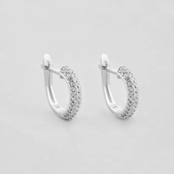 Серебряные серьги Minimal 9520410б/E7226 Серебряные серьги Minimal 9520410б/E7226