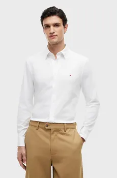 Мужская белая рубашка PERFORMANCE Белый XL Tommy Hilfiger MW0MW41059