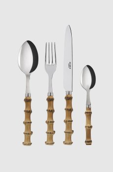 Набор коричневых столовых приборов Bambou на 6 персон