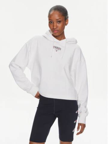 Tommy Jeans Світшот Essential Logo DW0DW17797 Білий Relaxed Fit Tommy Jeans Світшот Essential Logo DW0DW17797 Білий Relaxed Fit