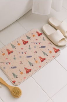Килимок для ванної кімнати - різнобарвний