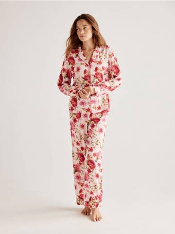 Reserved - LADIES` PYJAMA - фуксія - 102EY-43X Reserved - LADIES` PYJAMA - фуксія - 102EY-43X