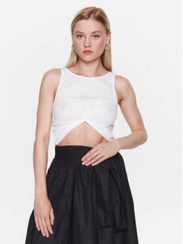 Sisley Топ 3FPZLH00I Білий Regular Fit Sisley Топ 3FPZLH00I Білий Regular Fit