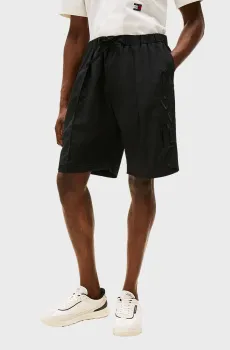 Мужские черные шорты  Tommy Hilfiger x F1 MOVIE Черный L Tommy Hilfiger MW0MW42080