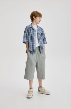 Reserved - Бавовняні шорти - світло-сірий - 718HN-09M