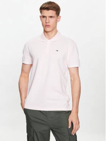 Tommy Jeans Поло Classic Essential DM0DM15751 Рожевий Regular Fit Tommy Jeans Поло Classic Essential DM0DM15751 Рожевий Regular Fit