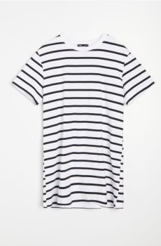 Бавовняна футболка в смужку - різнобарвний