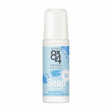 Шариковый дезодорант-антиперспирант Biore 8x4 Deodorant Roll-On Soap & Pure Flower с ароматом свежести, 45 мл Шариковый дезодорант-антиперспирант Biore 8x4 Deodorant Roll-On Soap & Pure Flower с ароматом свежести, 45 мл