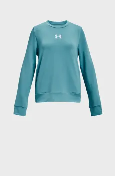 Детский бирюзовый свитшот UA Rival Terry Crew Бирюзовый 7 Under Armour 1377022-433
