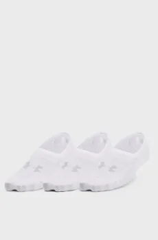 Белые носки (3 пары) UA Breathe Lite Ultra Low 3p Белый 31.5-36.5 Under Armour 1370075-100