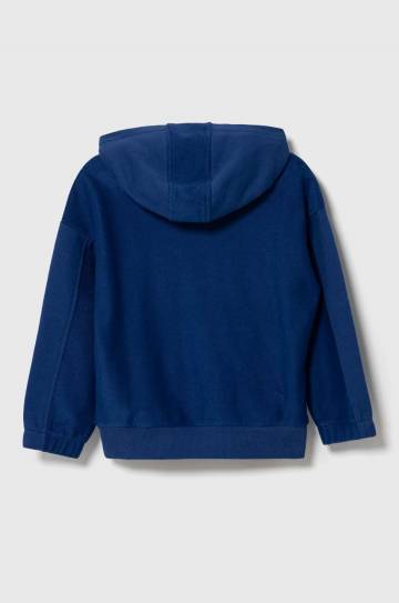 Детская кофта Emporio Armani с капюшоном однотонная Детская кофта Emporio Armani с капюшоном однотонная