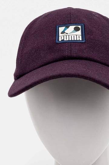 Кепка Puma Classics Graphic Dad Cap цвет фиолетовый с аппликацией 025490 Кепка Puma Classics Graphic Dad Cap цвет фиолетовый с аппликацией 025490