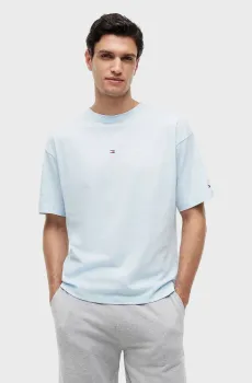 Мужская голубая футболка SS LOGO Голубой XL Tommy Hilfiger UM0UM03643