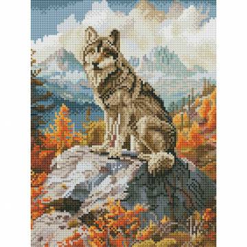 Алмазна мозаїка Brushme Гірський вовк (RDBS7025)