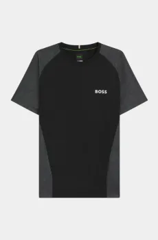 Мужская черная футболка Черный L BOSS 11349