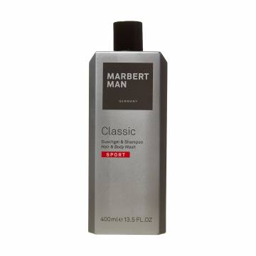 Мужской шампунь и гель для душа Marbert Man Classic Sport Hair & Body Wash, 400 мл Мужской шампунь и гель для душа Marbert Man Classic Sport Hair & Body Wash, 400 мл