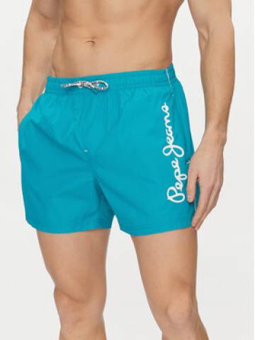 Pepe Jeans Шорти для плавання Logo Swimshort PMB10393 Голубий Regular Fit Pepe Jeans Шорти для плавання Logo Swimshort PMB10393 Голубий Regular Fit