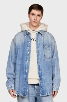 Мужская голубая джинсовая рубашка AIDEN Голубой L Tommy Jeans DM0DM18262