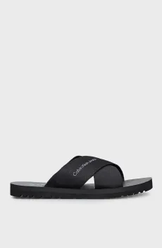 Мужские черные слайдеры CROSS SANDAL SLIPON RP IN BTW Черный 42 Calvin Klein YM0YM00942