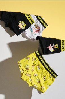Бавовняні боксери SpongeBob 4 pack - різнобарвний