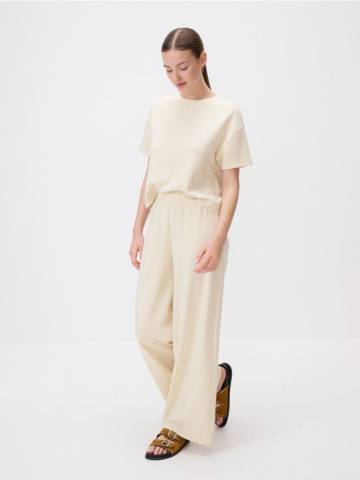 Reserved - LADIES` TROUSERS - світло-жовтий - YU026-10X Reserved - LADIES` TROUSERS - світло-жовтий - YU026-10X