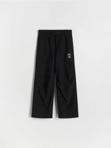 Reserved - Карго-штани зі складками - чорний - 216CJ-99X