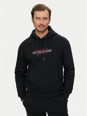Guess Jeans Світшот M4YQ23 K9V31 Чорний Classic Fit Guess Jeans Світшот M4YQ23 K9V31 Чорний Classic Fit
