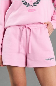 Хлопковые шорты с вышивкой - бегонія