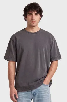Мужская темно-серая футболка Washed distressed Серый XL G-Star RAW D28896,E401