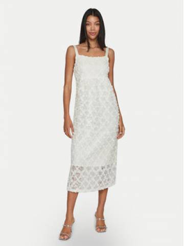 Vila Коктейльна сукня Ea 14102226 Écru Regular Fit Vila Коктейльна сукня Ea 14102226 Écru Regular Fit