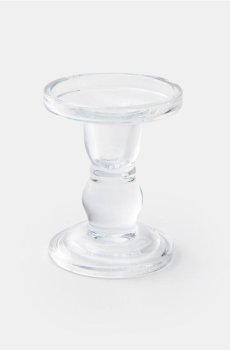 Скляний свічник - clear